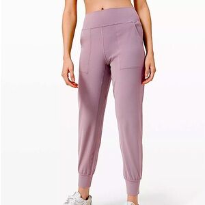 Lululemon Mauve High-Waisted Joggers